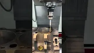 Big Block Mopar deck probe on the Rottler CNC machine