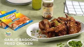 Garlic Bagoong Fried Chicken with Barrio Fiesta Crispy Joy Breading Mix