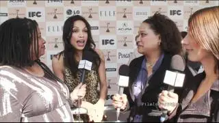 Rosario Dawson interview at the 2011 Film Independent Spirit Awards Live Arrivals Show