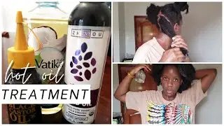 Hot Oil Treatment for Type 4 Natural Hair | Get Rid Of Dry, Flaky,Itchy Scalp | EXTREME MOISTURE.