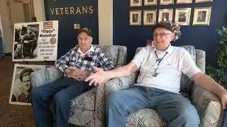 Two veterans on their way to Normandy, 80 years since D-Day