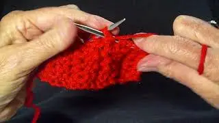 GARTER LACE STITCH-thick yarn
