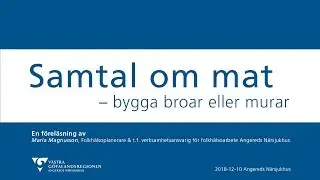 Samtal om mat - Föreläsning ANS 181210