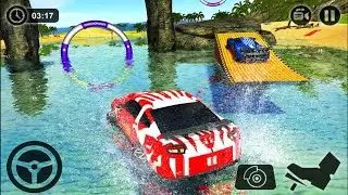 Water Surfer Car Race - Floating Beach Drive Simulator - Android GamePlay
