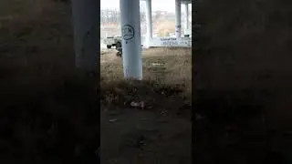 Ukraine army BRDM on anti-tank mine