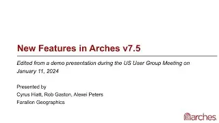 New Features in Arches v7.5