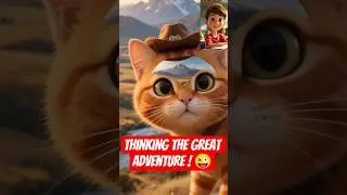 The Orange Cat&rsquo;s Golden Horseshoe Chase &ndash; Wild West Magic! #bravecat #catlovers #catshorts #cutecats
