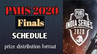PMIS 2020 Finals schedule
