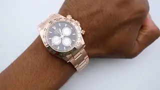 Rolex 126505 Cosmograph Daytona 18K Rose Gold Black Dial Oyster Bracelet Complete Set 2024