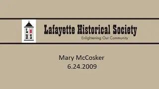 Mary McCosker -- June 24th, 2009