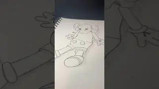 Sketching Kaws! (#shorts)