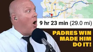Padres broadcasters have to walk to Petco Park after biggest comeback in team history!
