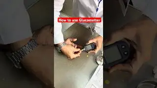 How to use Glugometer #shortvideo #youtubeshorts #glucometer #nurse #glyc&eacute;mie #skills #nursing