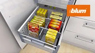 ORGA-LINE: More storage space for provisions with the larder unit from Blum