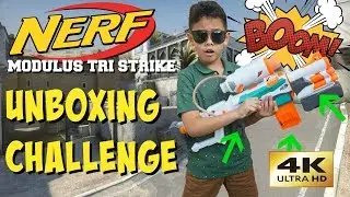 Vlog UNBOXING Mainan Anak NERF MODULUS TRI STRIKE  | TheRempongsHD