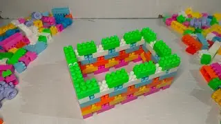 Satisfying DIY Blocks House compound wall/ ASMR/ Building Blocks/ Blocks Game/ building blocks fun.