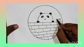 Drawring a cute Panda 🐼🐼 #video #youtubevideo #10million 