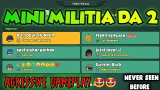 Mini Militia Agressive Gameplay 🔥🔥🔥 | Devil AyushYT