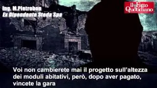 Terremoto L’Aquila, ex dipendente Steda: “Ho visto una tangente di 60mila euro”