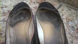 Veronica's Funky Cheesy Work Feet | HerSmellyFeet.com | Big Dirty Feet Soles | Socks | Toes | Asmr