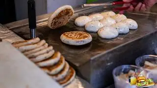 🇰🇷 Korean Street Food - BIG & THICK! 4 Flavors Hotteok by a Master