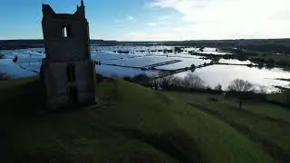 🎬 When the Weather Turns Cinematic | Drone Footage from Burrow Mump, Somerset