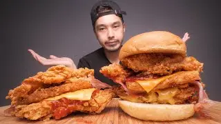 Turning The KFC Double Down Into A Regular Sandwich
