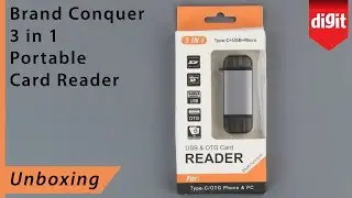 Brand Conquer 3-in-1 Portable Card Reader Unboxing