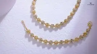 HABIB 916 Gold Chain & Bracelet Set