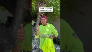 I Spent $10,000 On Company Shirts!! #Shorts
