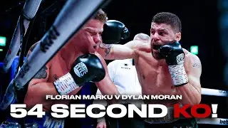 Dramatic KO in 54 Seconds 🔥 | Florian Marku vs Dylan Moran Fight Highlights | Albanian King Is Back!