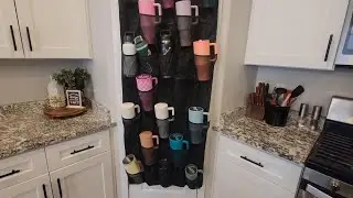 NiHome 35-Pocket Over the Door Hanging Organizer &ndash; Multi-Functional Cup Holder