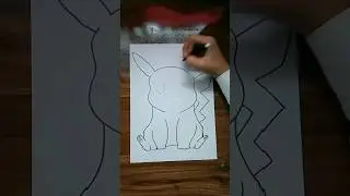 Draw a Pokemon//oil pastel colour//tutorial:#shorts #art