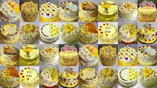 🌈🎂Birthday Cake/Yellow Cake Design/Rasmalai Cake Design/Rasmalai Cake/anniversary Cake Design