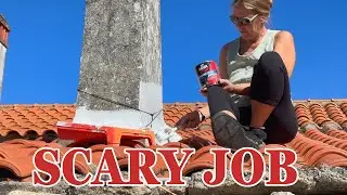 End of Summer Jobs at My Old Stone House | DIY Roof Waterproofing
