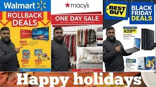 Best deals in Walmart, Macys, and Best Buy stores for Black Friday and holiday shopping 🛍️