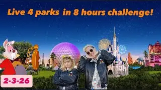 🔴 LIVE | 4 Parks • 8 Hours — The Ultimate Disney Challenge! 🎢✨