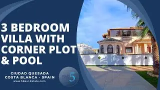 &euro;299.999 - SPACIOUS 3 BEDROOM SEMI-DETACHED VILLA WITH A LARGE CORNER PLOT & COMMUNAL POOL - SPAIN