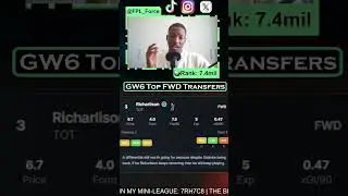 FPL GW6 Top 3 Forward Transfers🔥 | Fantasy Premier League Tips 2025/26