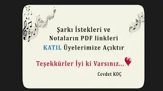 Şarkılar Ağlıyor Ben Ağlıyorum - Kibariye  NOTA SOLFEJ
