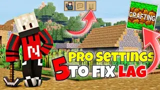 5 Pro Settings to fix lag in Crafting And Building 🤫 | Gamer Boy Neel