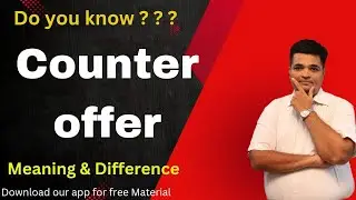What is  Counter offer explain in Hindi with example