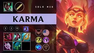 Karma Mid vs Cassiopeia - NA Grandmaster Patch 26.02