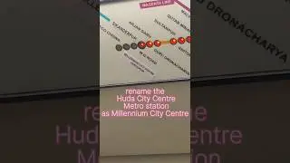 rename the Huda City Centre Metro station as👉&nbsp;Millennium City Centre #newupdate #gurugram #haryana