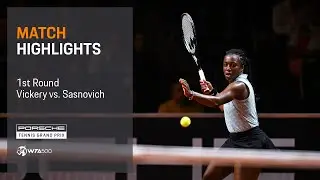 Porsche Tennis Grand Prix | 04/15/2024 | Match Highlights | Vickery vs. Sasnovich