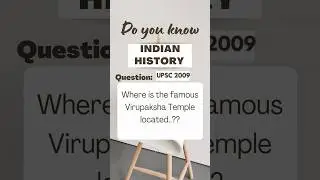 Daily MCQ's History for SSC, UPSC, and State PCS Exams..#Historymcqs #SSCExams #UPSCExams #hampi