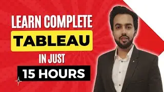 Learn Tableau in Just 1 Hour |  Work on Real Data | Practical Training