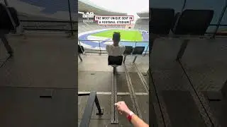 The most unique seat at a football stadium 😅 (🎥: TT/ charliewinyard)