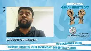 TIC International Human Rights Day 2025 Promotion by Mr. Kishoththan Kanthan Event Coordinator.
