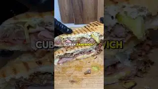 Cuban Sandwich 🇨🇺🔥 recipe (description) ↗️ #cuban #pork #sandwich #cuba